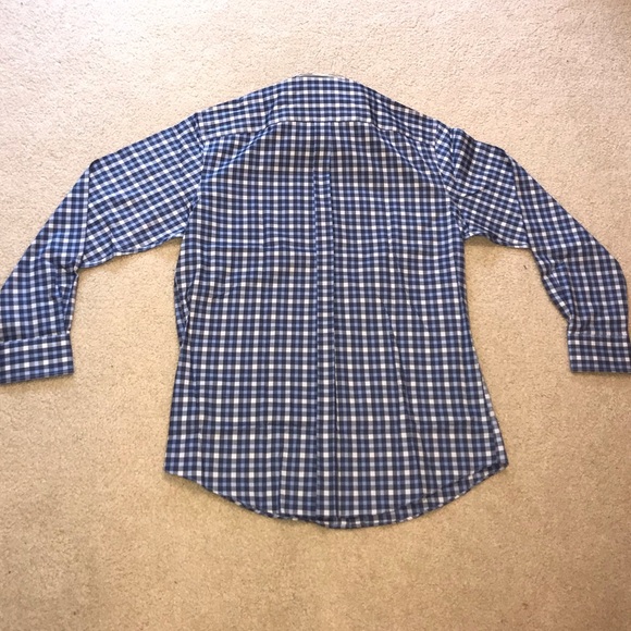 NWT Blue button down dress shirt - Picture 5 of 10